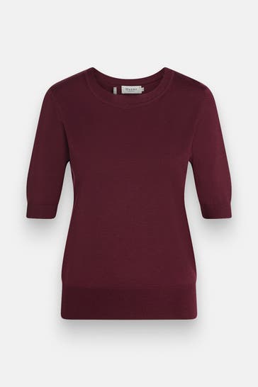 MAERZ MUENCHEN Strickshirt weinrot