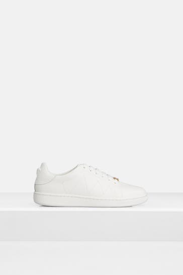 VERSACE Leder-Sneaker weiß