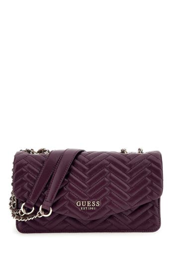 GUESS Umhängetasche 'Anning' bordeaux