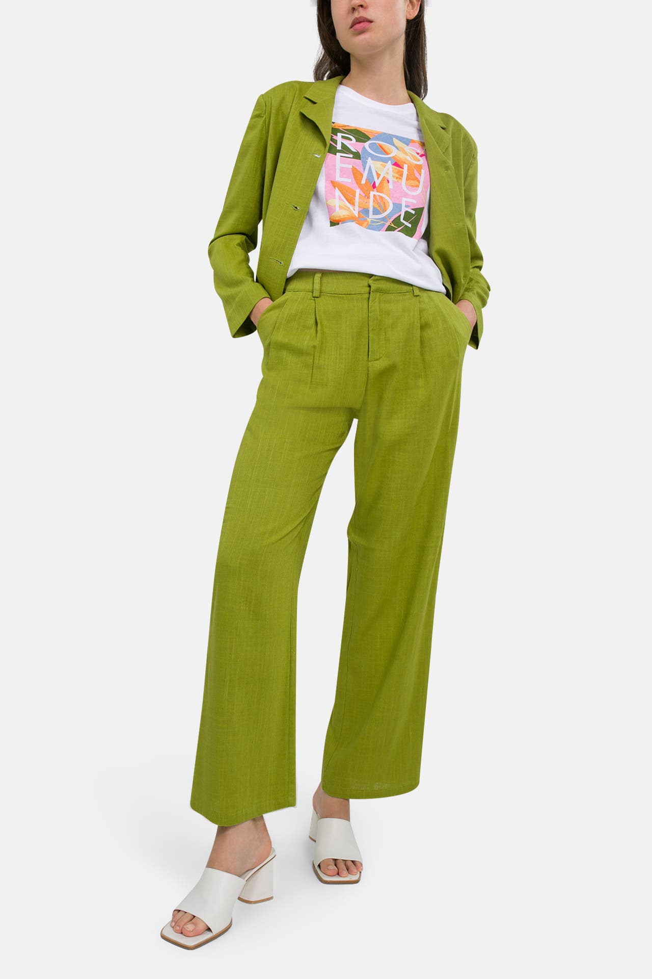 ROSEMUNDE Leinenmix-Hose grün, Bild 1