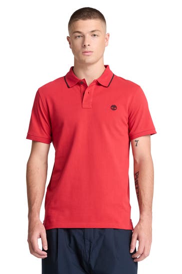 TIMBERLAND Polo-Shirt 'River' rot