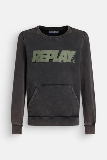 REPLAY Sweatshirt dunkelgrau