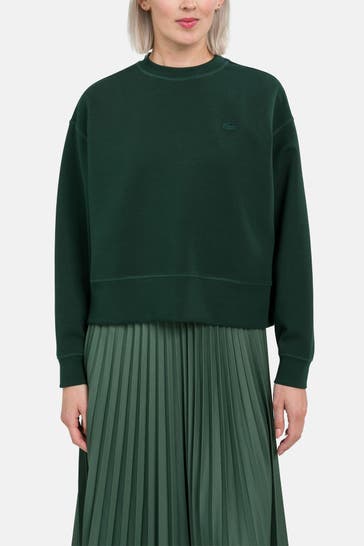 LACOSTE Sweatshirt dunkelgrün