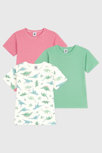 PETIT BATEAU 3er-Pack T-Shirts mehrfarbig