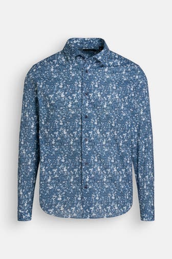 MATINIQUE Casual-Hemd 'trostol' azurblau