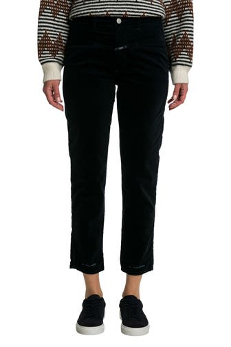 CLOSED Cordhose 'Pedal Pusher' dunkelblau