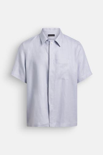 DRYKORN Leinenhemd 'Teed' taubenblau