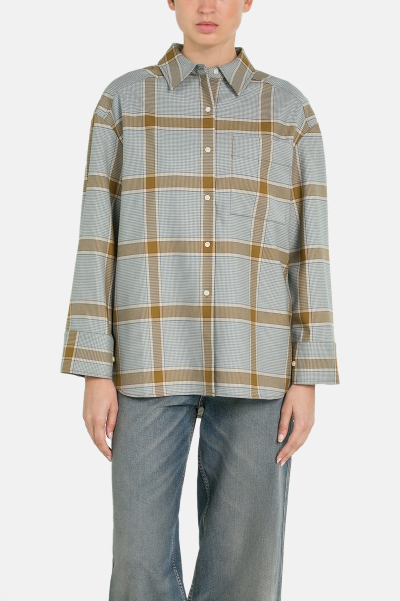 TOMMY HILFIGER Wollmix-Bluse kariert, Bild 1