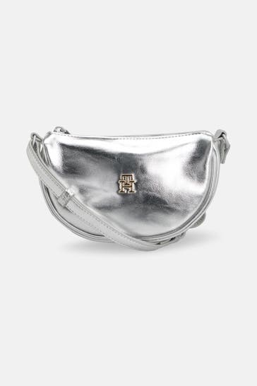 TOMMY HILFIGER Umhängetasche silber