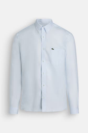 LACOSTE Leinenhemd Regular Fit