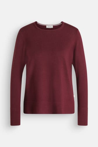 MAERZ MUENCHEN Schurwollpullover weinrot