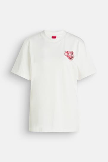 HUGO T-Shirt weiß