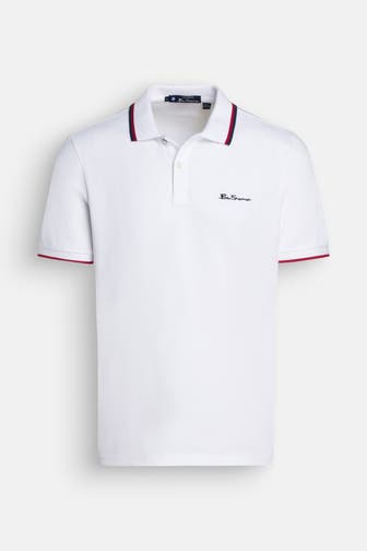 BEN SHERMAN Polo-Shirt weiß