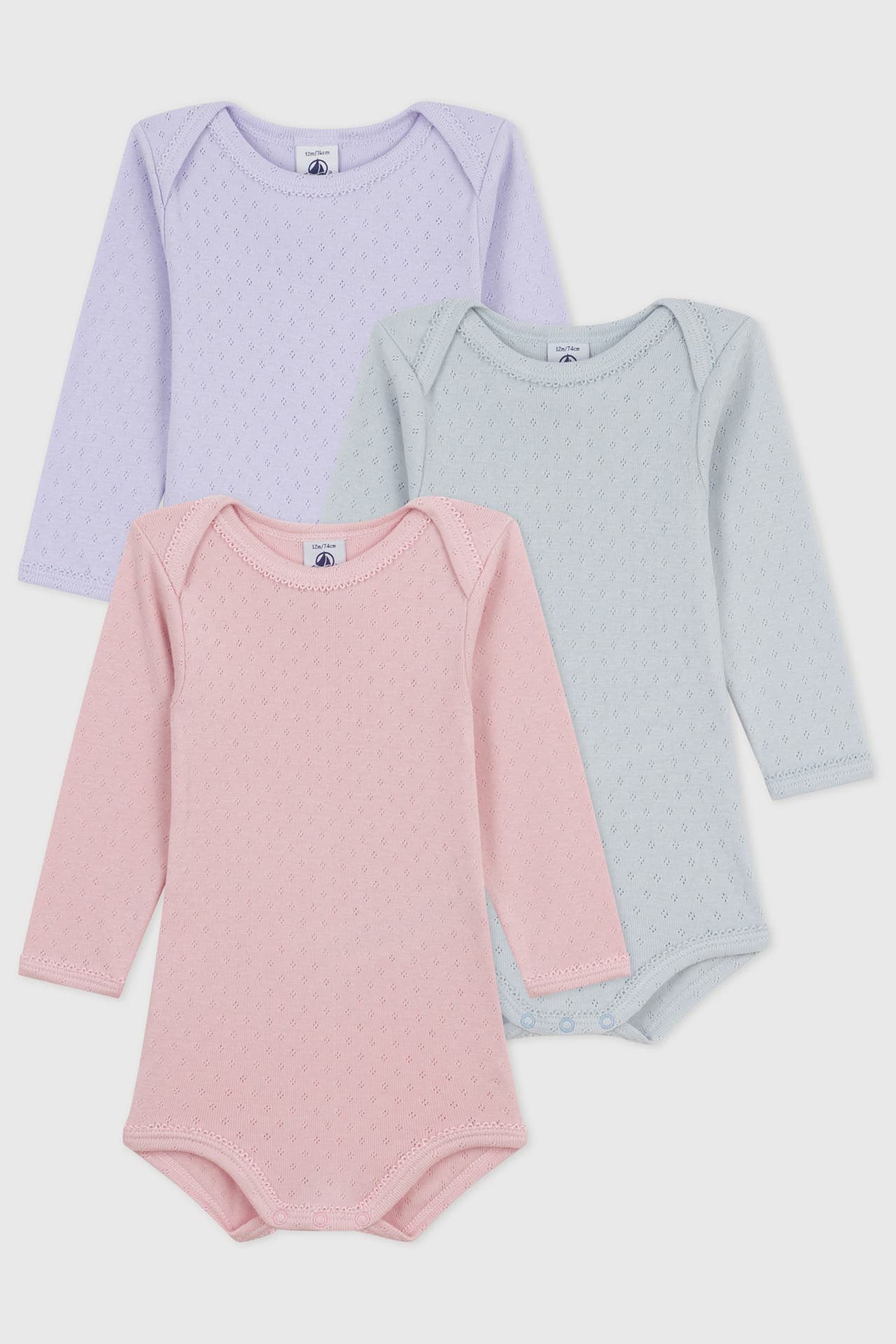 PETIT BATEAU 3er Pack Bodies mehrfarbig, Bild 1