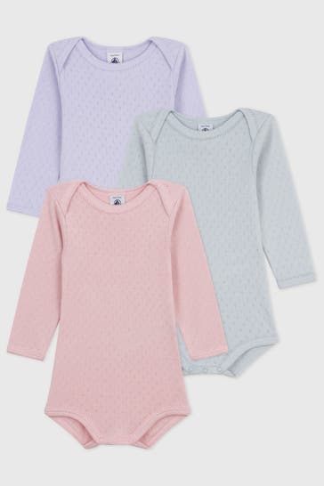 PETIT BATEAU 3er Pack Bodies mehrfarbig