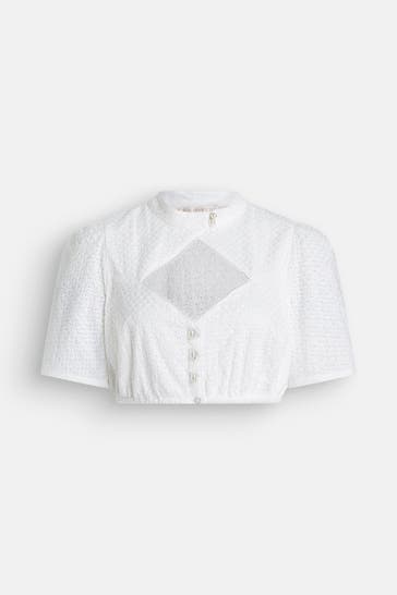 KRÜGER Dirndlbluse 'Mine' weiß