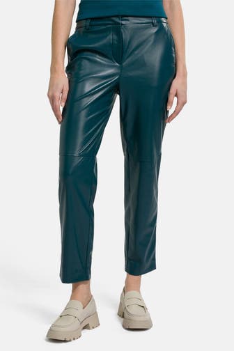 COMMA, Kunstlederhose petrol