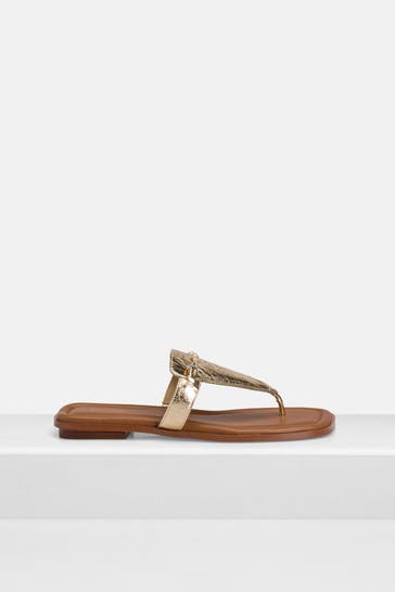 MICHAEL MICHAEL KORS Zehentrenner 'Lena' gold