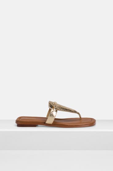 MICHAEL MICHAEL KORS - Zehentrenner 'Lena' gold