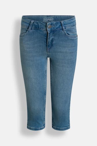 ESPRIT Capri-Jeans blau