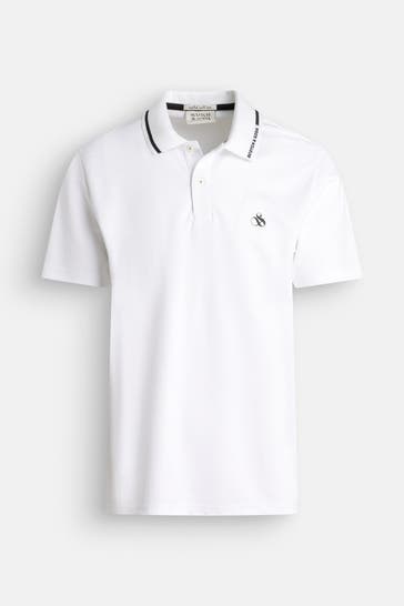 SCOTCH & SODA Polo-Shirt weiß
