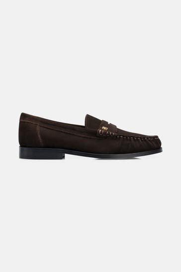 TOMMY HILFIGER Slipper 'Allegra' dunkelbraun