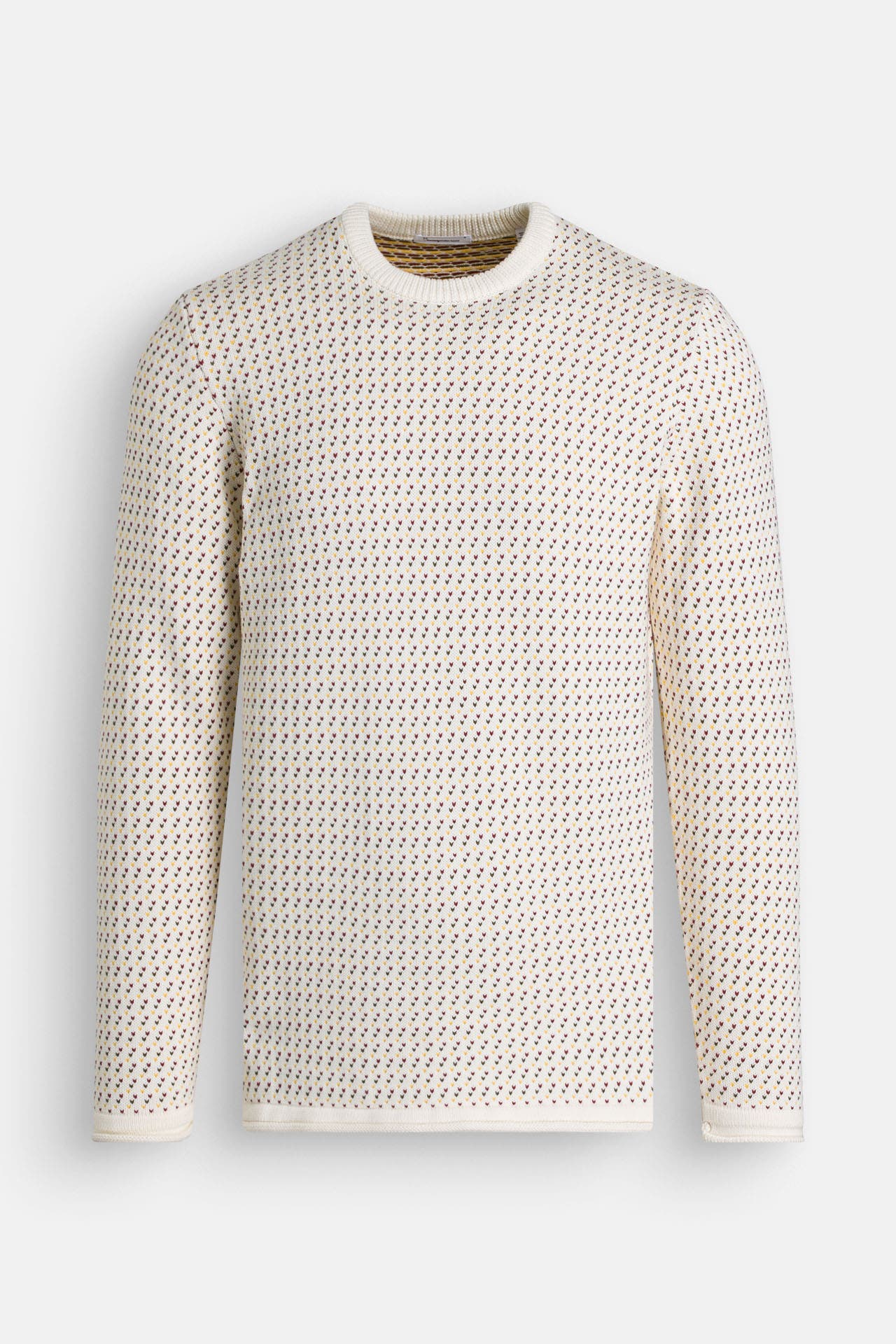 KNOWLEDGE COTTON APPAREL Strickpullover gemustert, Bild 1