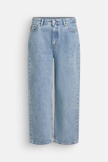 GANNI Jeans blau straight