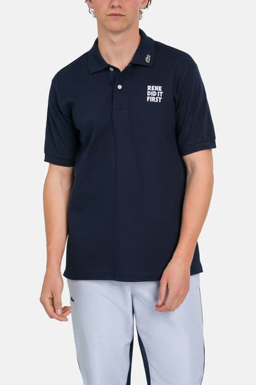 LACOSTE Polo-Shirt dunkelblau