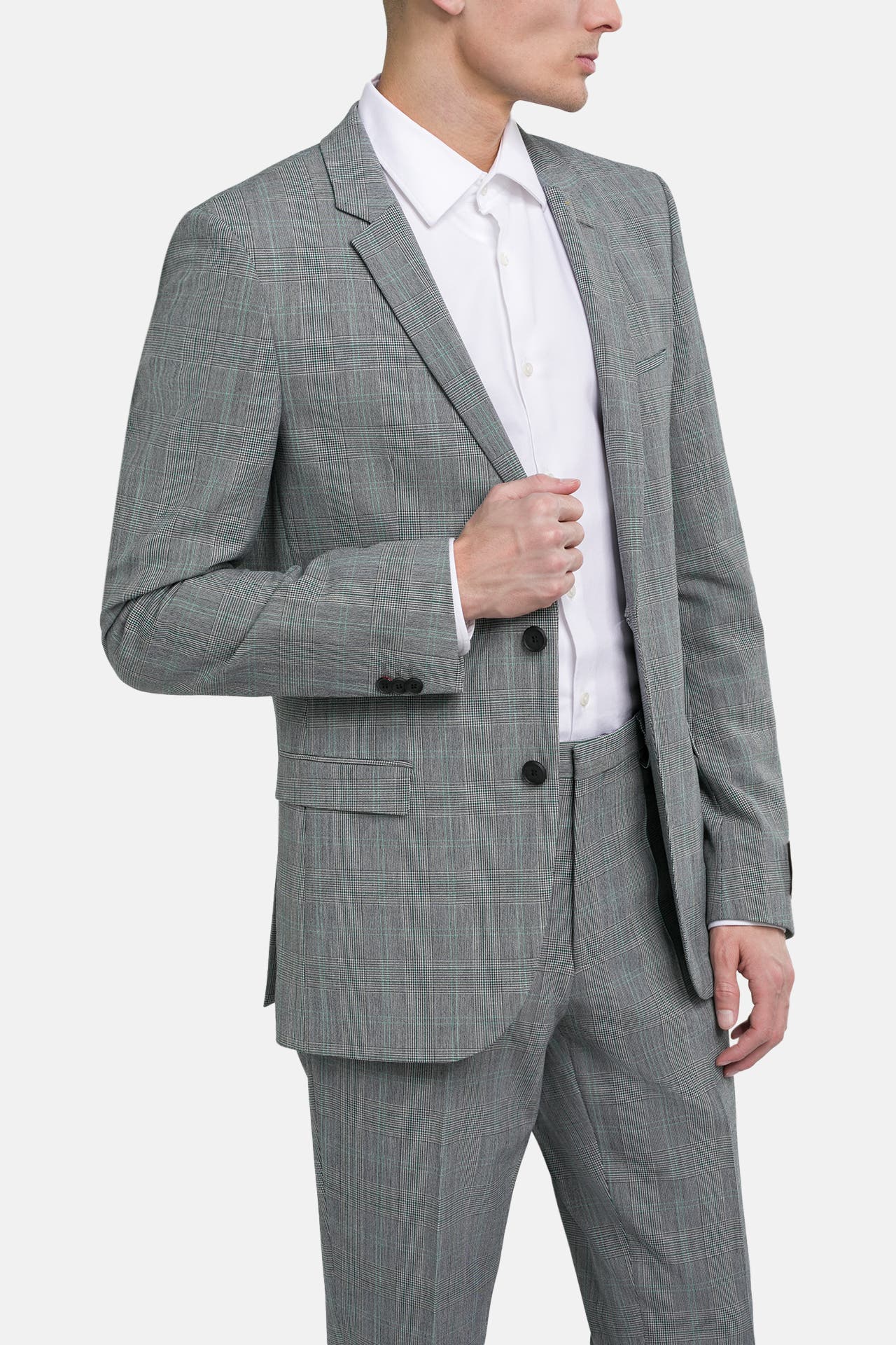 HUGO Casual-Sakko grau kariert, Bild 1