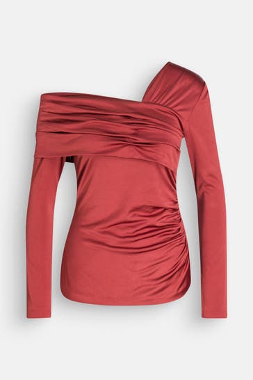 DIANE VON FURSTENBERG Longsleeve 'Dolores' dunkelorange