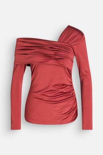 DIANE VON FURSTENBERG Longsleeve 'Dolores' dunkelorange