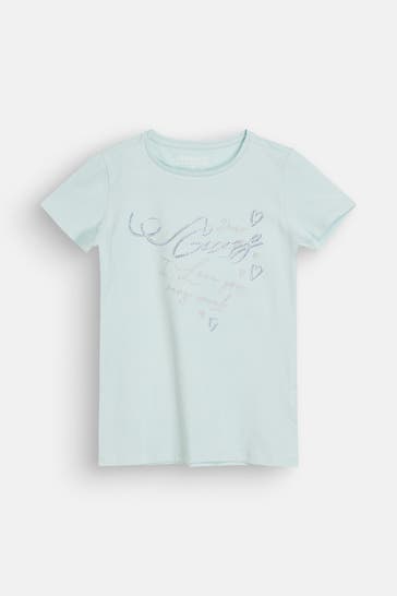 GUESS T-Shirt hellblau