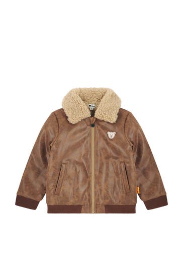 STEIFF Kunstlederjacke braun