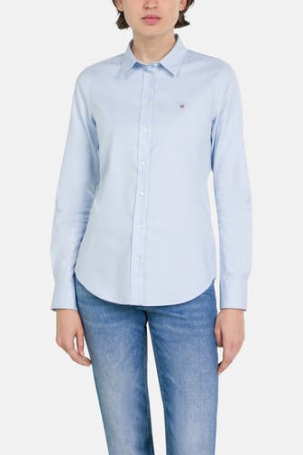 GANT Casual-Bluse hellblau