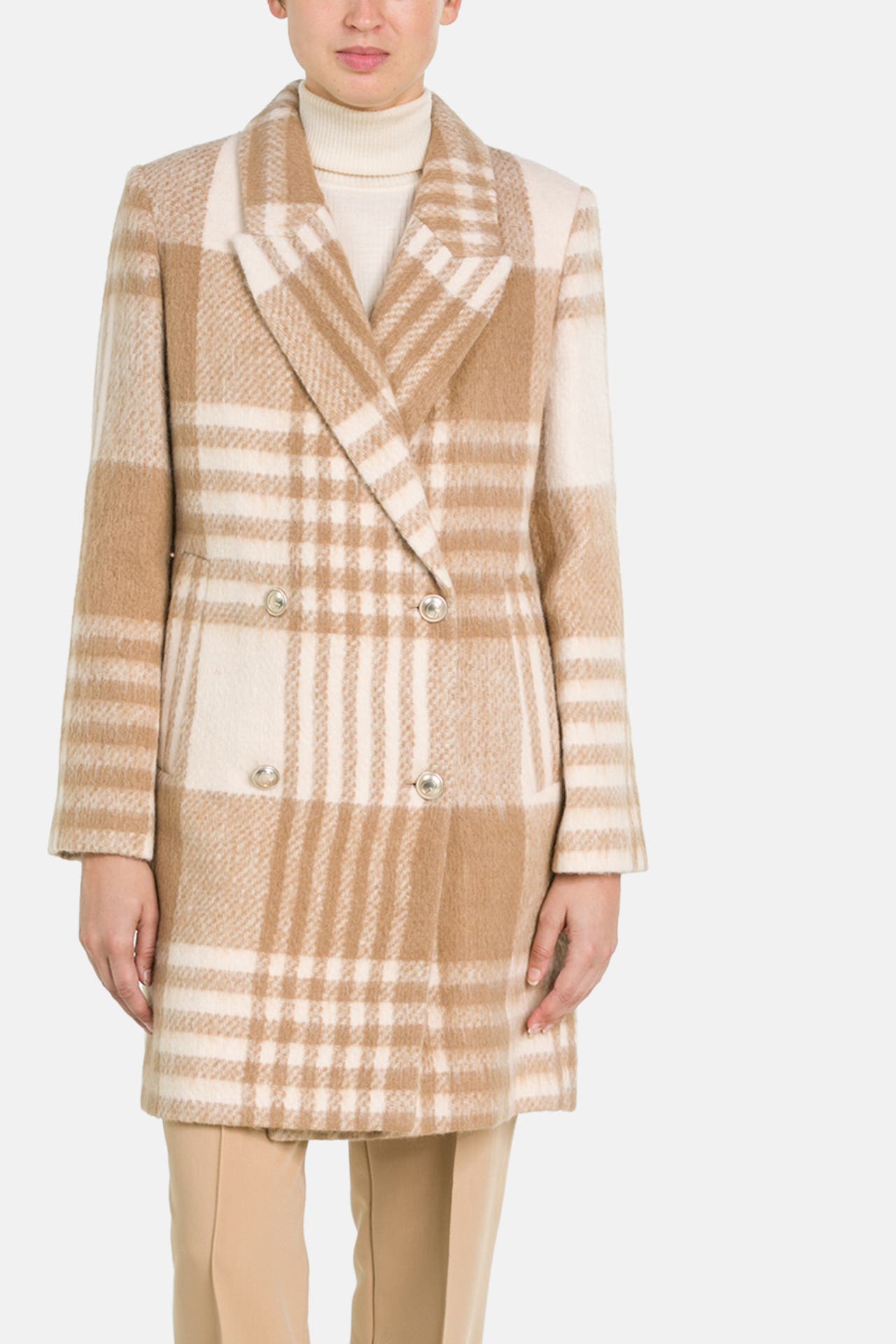 GUESS Mantel 'Ramona' beige kariert, Bild 1