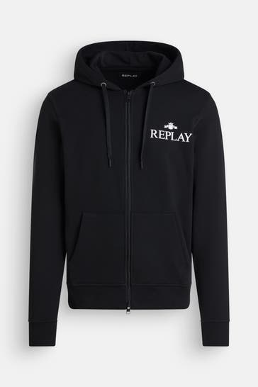 REPLAY Sweatjacke schwarz