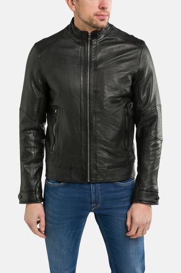 REPLAY - Lederjacke schwarz