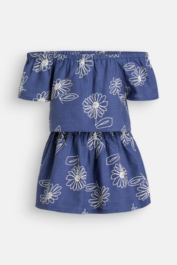 MAYORAL Set: T-Shirt und Shorts dunkelblau