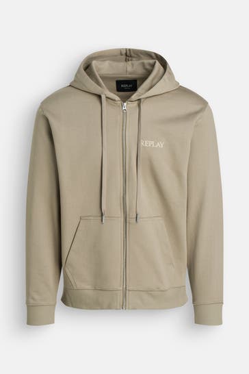 REPLAY Sweatjacke greige