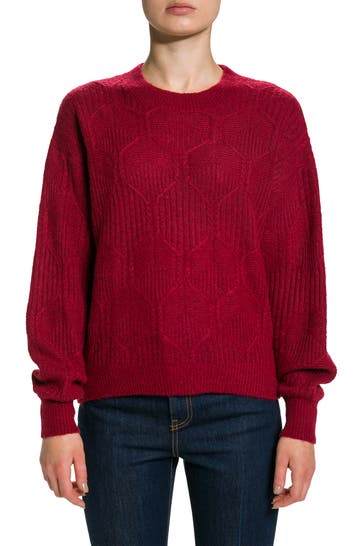 ESPRIT Strickpullover dunkelrot