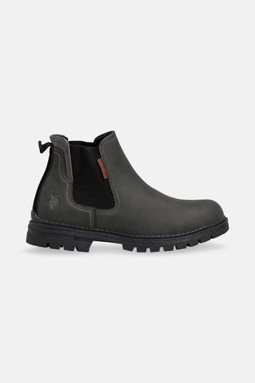 U.S. POLO ASSN. Chelsea-Boots 'Ohio' anthrazit