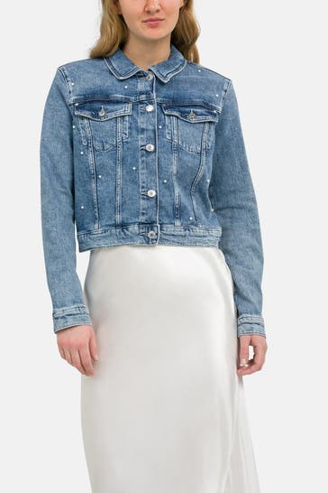 GUESS Jeansjacke 'Adoria' blau