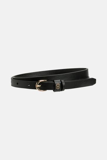 TOMMY HILFIGER Ledergürtel schwarz