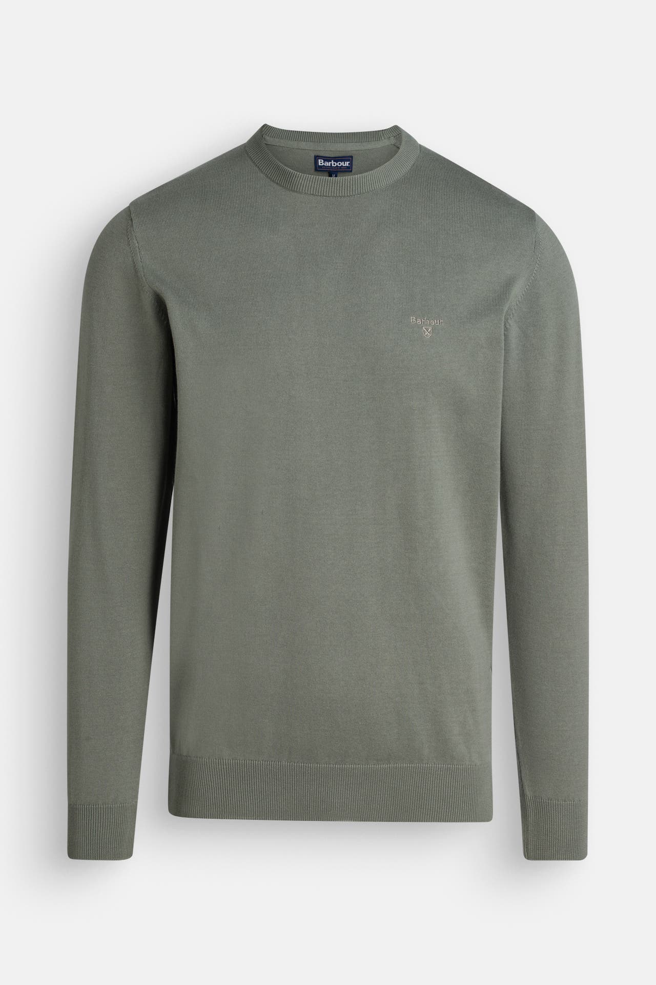 BARBOUR Strickpullover 'Pima' graublau, Bild 1