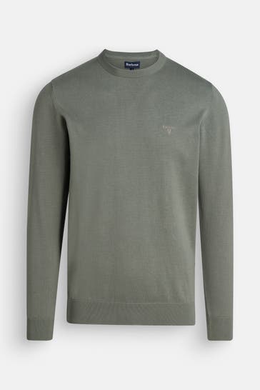 BARBOUR Strickpullover 'Pima' graublau