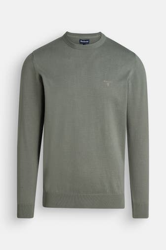 BARBOUR Strickpullover 'Pima' graublau