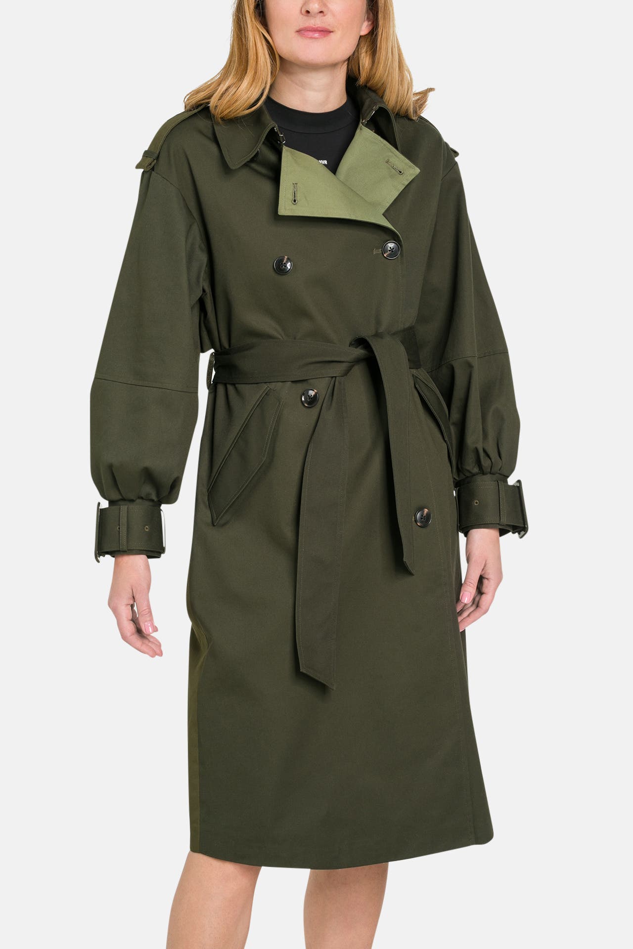 DESIGUAL Trenchcoat dunkeloliv, Bild 1