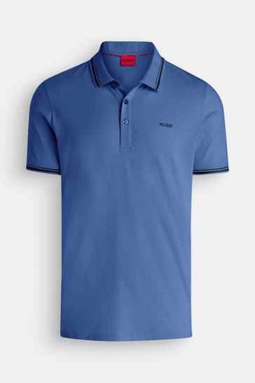 HUGO Polo-Shirt azurblau