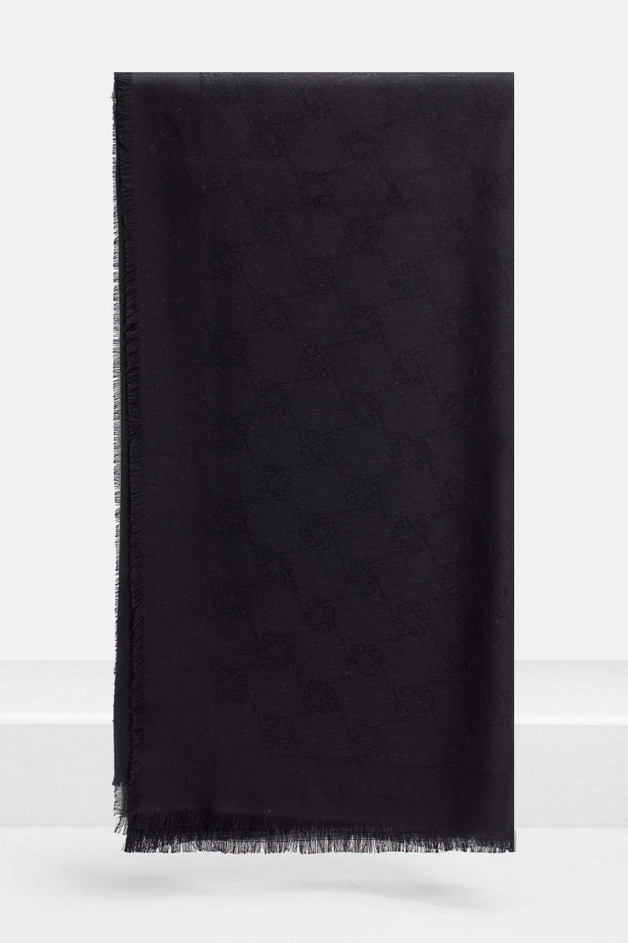 AIGNER Seidenmix-Tuch schwarz, Bild 1